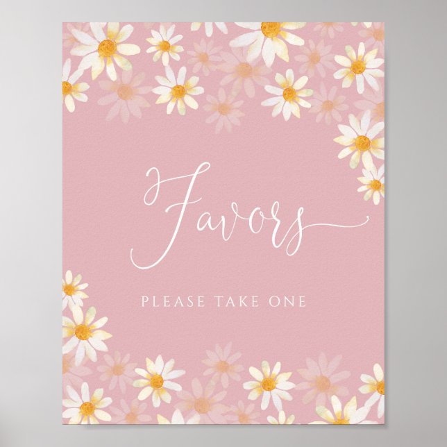 Elegant Calligraphy Favours Poster (Front)