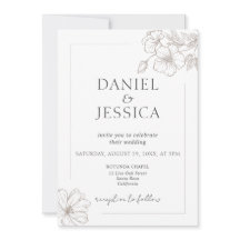 Elegant Calligraphy Floral Script Wedding 