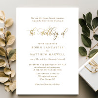 Elegant Calligraphy Formal Wedding