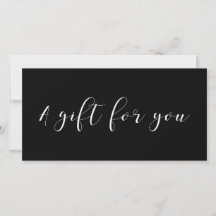 Elegant calligraphy gift certificate