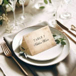 Elegant Calligraphy Guest Name Parchment Wedding Table Number<br><div class="desc">NOTE: These individual name place cards do not come folded. Size when folded = 3.5" x 2.5". Add a touch of timeless elegance to your event with these personalised wedding place cards, featuring your guests' names beautifully printed in calligraphy script. The classic, minimalist design showcases original art by Raphaela Wilson...</div>