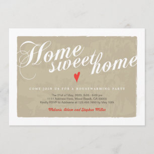 Elegant Calligraphy Modern Housewarming Invitation