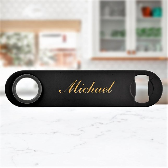 Elegant Calligraphy Name Chic Speed Bottle Opener (Creator Uploaded)