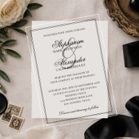 Elegant Calligraphy Old Money Aesthetic Wedding