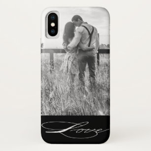 Elegant Calligraphy Photo iPhone case