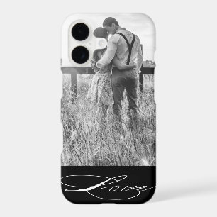Elegant Calligraphy Photo iPhone case