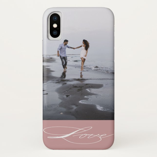 Elegant Calligraphy | Photo iPhone  case (Back)
