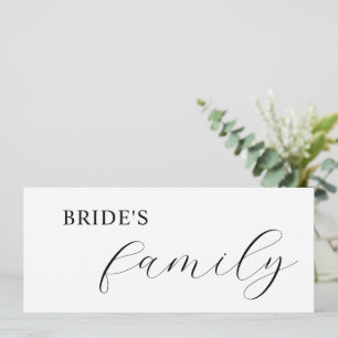 Elegant calligraphy reserved place cards