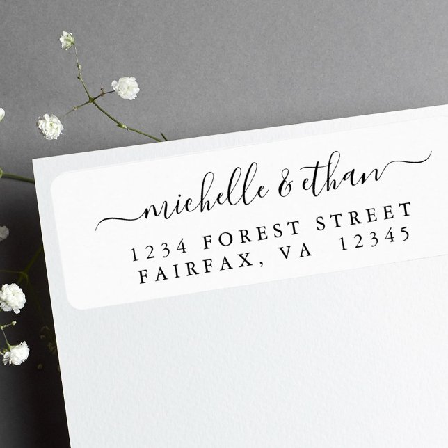 Elegant Calligraphy Return Address  (Creator Uploaded)