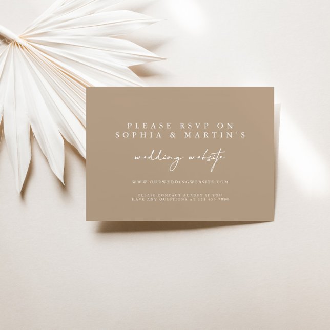 Elegant Calligraphy RSVP Online Wedding Website (Creator Uploaded)