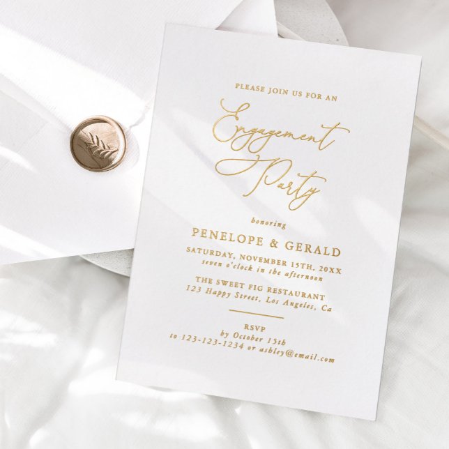 Elegant Calligraphy Script Engagement Party (Creator Uploaded)