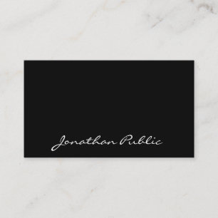 Elegant Calligraphy Script Minimalist Template Business Card