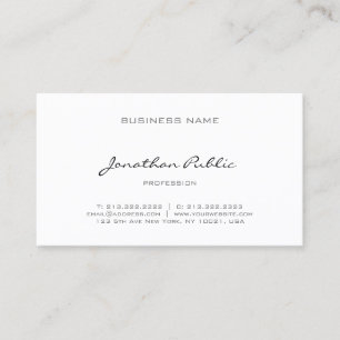 Elegant Calligraphy Script Modern Professional Business Card