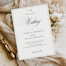 Elegant Calligraphy Script Monogram Wedding