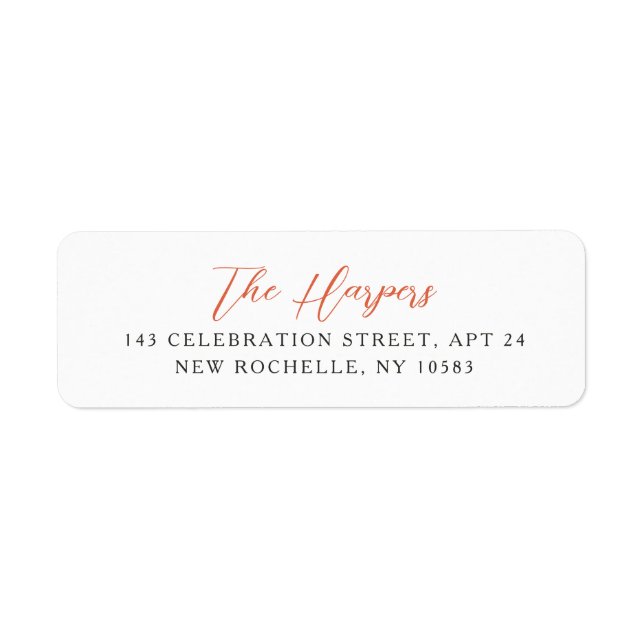 Elegant Calligraphy Script Personalised Name Red (Front)