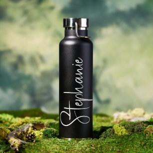 Elegant Calligraphy Script Personalized Name Water Bottle
