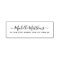 Elegant calligraphy script return address