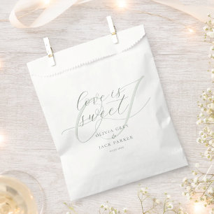 Elegant Calligraphy Script Wedding Favour Bags