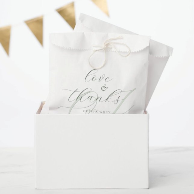 Elegant Calligraphy Script Wedding Favour Bags (Creator Uploaded)