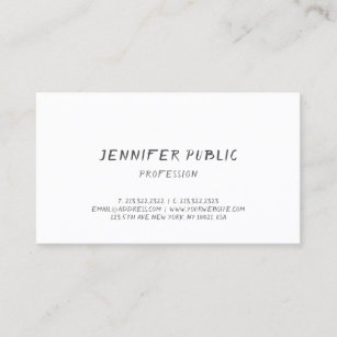 Elegant Calligraphy Simple Professional Template Business Card