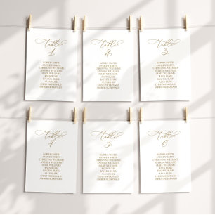 Elegant Calligraphy Table Number 2 Seating Chart