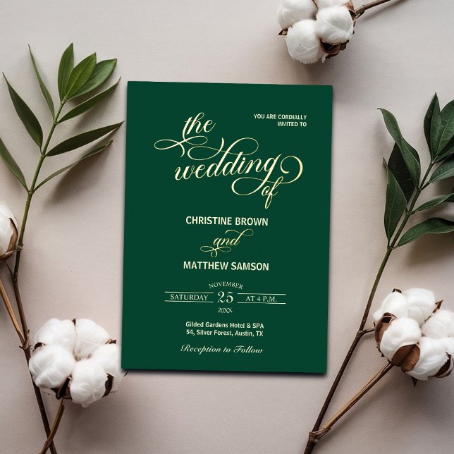 Elegant Calligraphy Teal Wedding (Creator Uploaded)