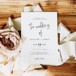 Elegant Calligraphy   The wedding of invitation 