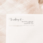 Elegant Calligraphy the wedding of Return Address<br><div class="desc">Where Dreams Meet Elegance Elevate your special day with our enchanting ensemble of stationery, meticulously crafted to infuse your wedding with whimsy and grace. From delicate invitations to exquisite place cards, this collection is a symphony of intricate calligraphy and timeless design. Create a celebration that's uniquely yours, as our Whimsical...</div>