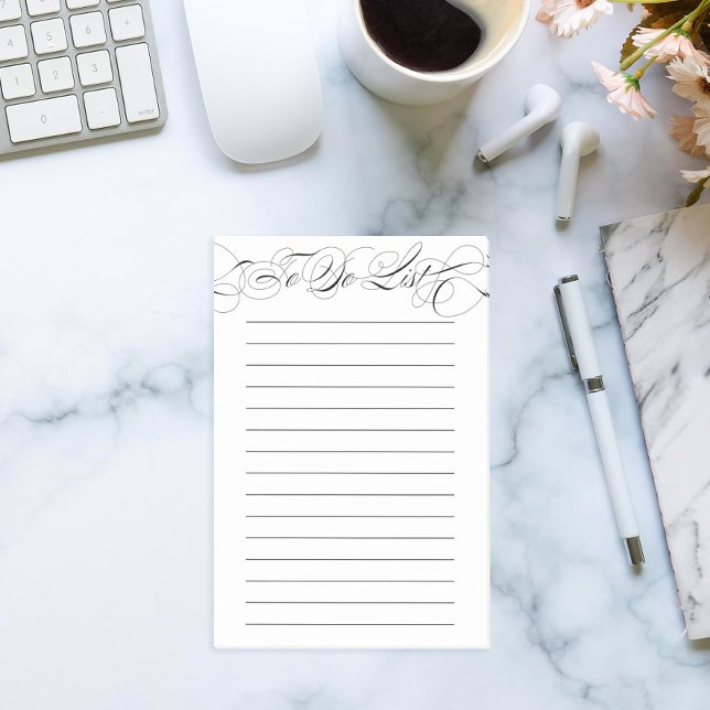 Elegant Calligraphy To Do List Post-it Notes (Creator Uploaded)