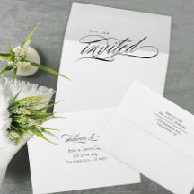 Elegant Calligraphy Wedding