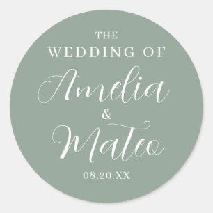 Elegant Calligraphy Wedding Envelope Seal