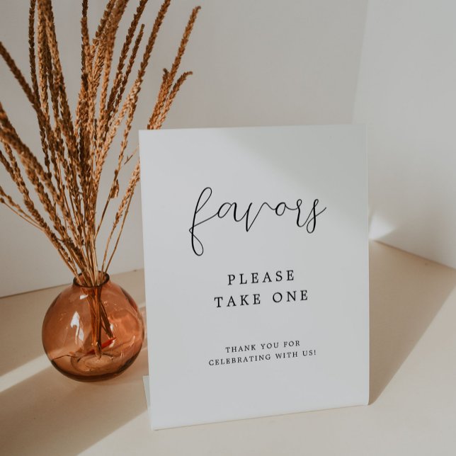 Elegant Calligraphy Wedding Favours Sign (Creator Uploaded)
