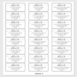 Elegant Calligraphy Wedding Guest Address Labels<br><div class="desc">Looking to dress up your wedding invitation envelopes? These romantic and elegant guest address labels are the perfect solution! Type in your individual guest names. These guest address labels measure approximately 3.75 x 1.5 inches, so they're a bit smaller than standard 2x4 shipping labels. They're a perfect fit for A7...</div>