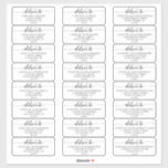 Elegant Calligraphy Wedding Guest Address Labels<br><div class="desc">Looking to dress up your wedding invitation envelopes? These romantic and elegant guest address labels are the perfect solution! Type in your individual guest names. These guest address labels measure approximately 3.75 x 1.5 inches, so they're a bit smaller than standard 2x4 shipping labels. They're a perfect fit for A7...</div>