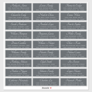 Elegant Calligraphy Wedding Guest Address Labels