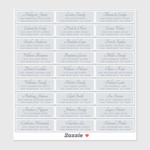 Elegant Calligraphy Wedding Guest Address Labels