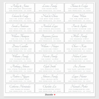 Elegant Calligraphy Wedding Guest Address Labels