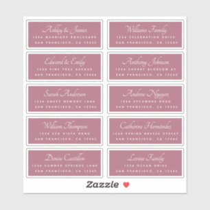 Elegant Calligraphy Wedding Guest Address Labels