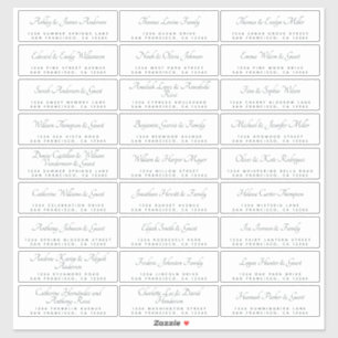 Elegant Calligraphy Wedding Guest Address Labels