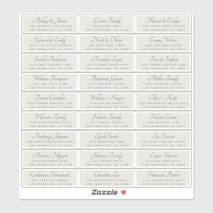 Elegant Calligraphy Wedding Guest Address Labels