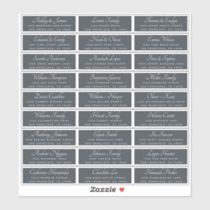 Elegant Calligraphy Wedding Guest Address Labels