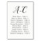 Elegant Calligraphy Wedding Guest by Last Name