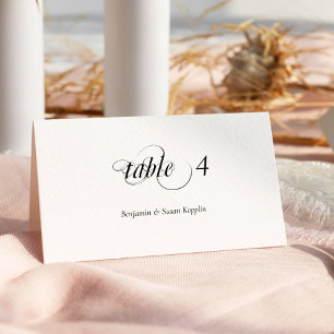 Elegant Calligraphy Wedding Place Cards