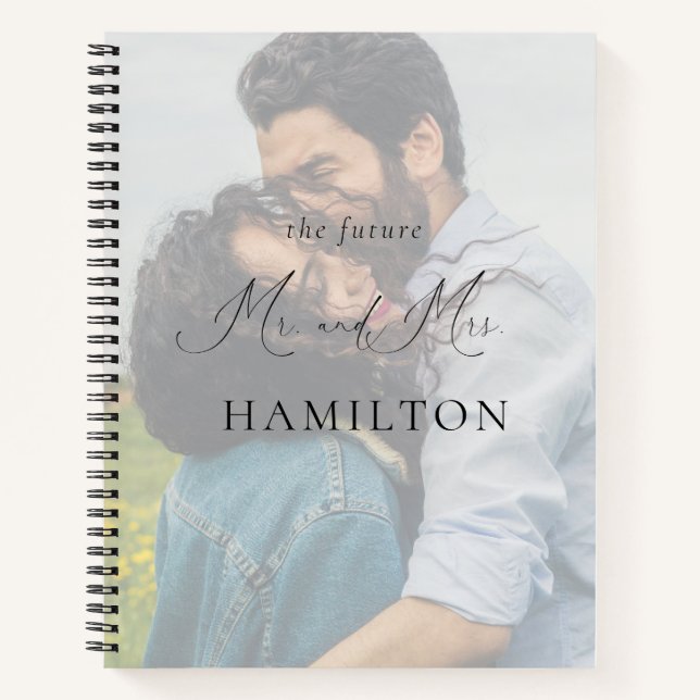 Elegant Calligraphy Wedding Planning Notebook  (Front)