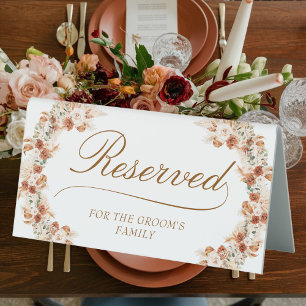 Elegant Calligraphy Wedding Reserved Seating Sign