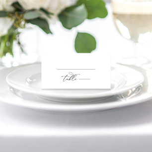 Elegant Calligraphy Wedding Table Number Place Card