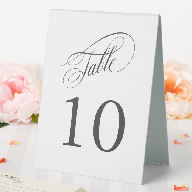 Elegant Calligraphy Wedding Table Numbers (In SItu (Wedding))