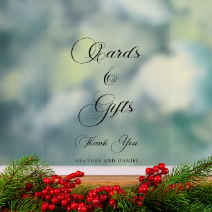 Elegant Calligraphy Wedding Table Sign