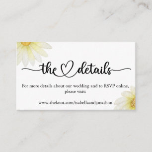 Elegant Calligraphy Wedding Website  Enclosure Car Card