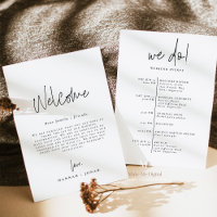 Elegant Calligraphy | Wedding Welcome Bag card
